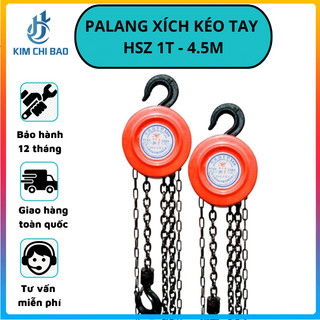 Pa lăng xích HSZ 1T-4,5M KCB - Nâng hạ hàng hóa kéo tay