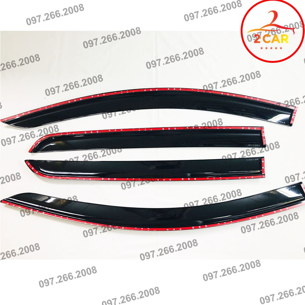 Vè che mưa xe Toyota Wigo 2018-2023 nhựa đen dày