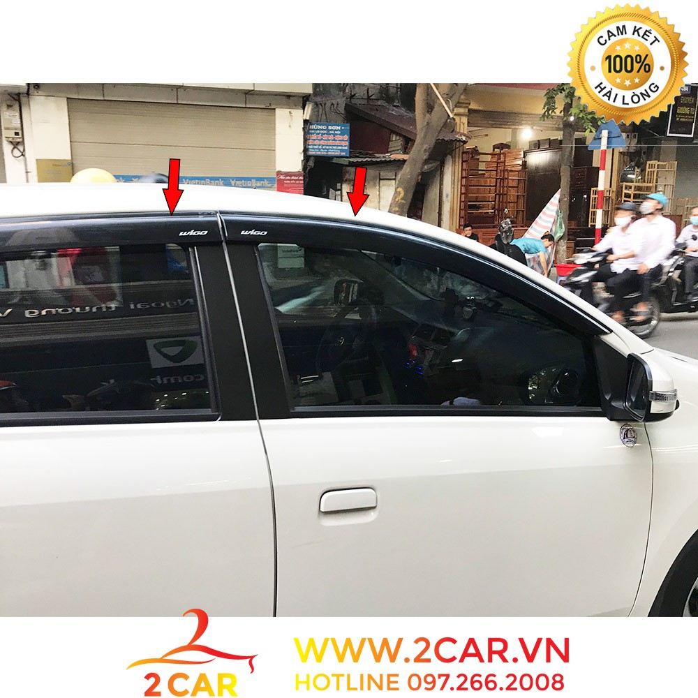 Vè che mưa xe Toyota Wigo 2018-2023 nhựa đen dày