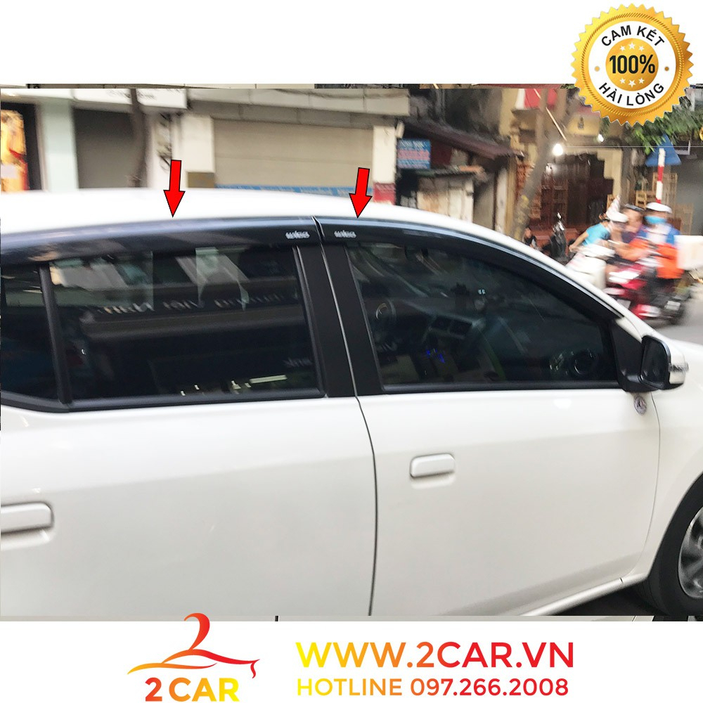 Vè che mưa xe Toyota Wigo 2018-2023 nhựa đen dày