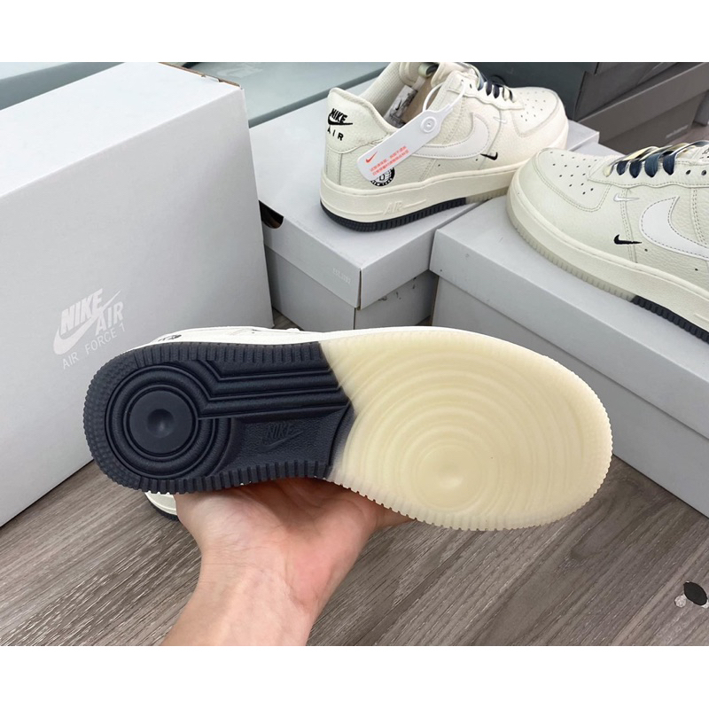 Giày Thể Thao Full Trắng, Sneaker Đế Âm Dương