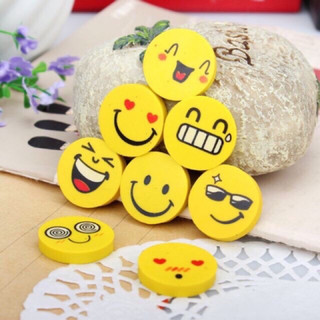 Vỉ 4 viên tẩy mặt cười, gôm bút chì cho bé