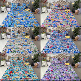 Bộ drap thun hàn quốc mát mịn, 4 món chất thun co giãn hai chiều