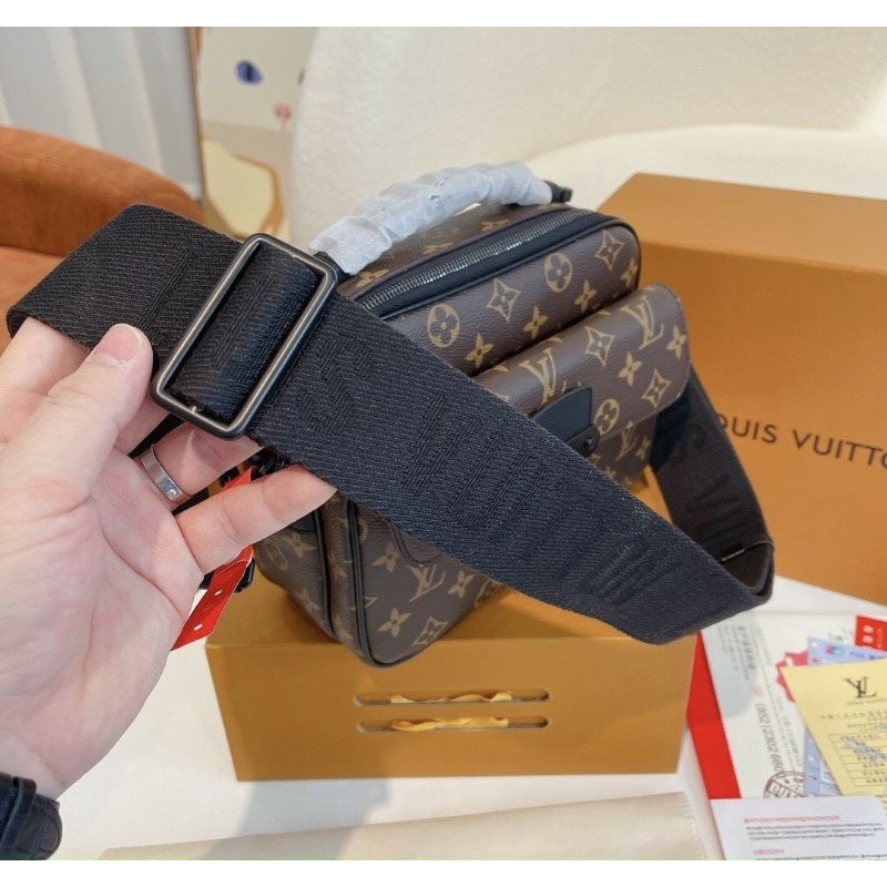 Túi LV nam& nữ hoa nâu sz25cm kèm quai đeo chất dày đẹp fullbox