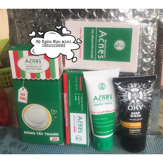 Combo 5 món Acnes Chăm Sóc Da Mụn Thâm 25g ( mẫu thử chính hãng )