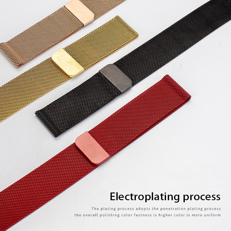 Dây đeo đồng hồ Milan cho đồng hồ thông minh Dây Đeo Màu Trơn Cho  Apple watch 7/SE/6/5/4/3/2 Kích Thước 38/42/45/49mm