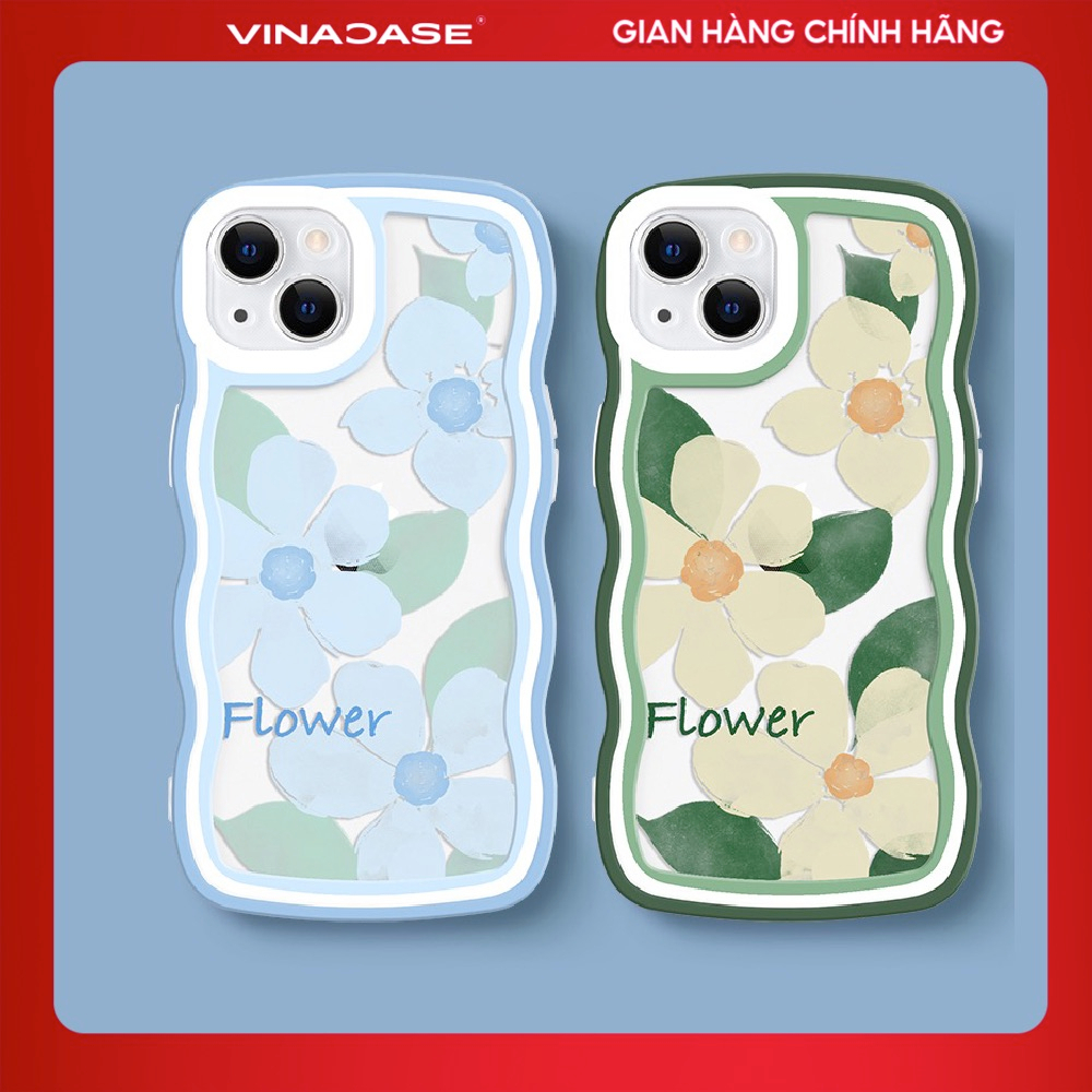 Ốp lưng Vina Case Samsung A12/A13/A23/A32/A33/A04S/A14/...trong cạnh gợn sóng hình Hoa Flower