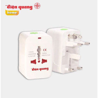 Ổ cắm du lịch điện quang đq esk tv01 - phù hợp mọi loại ổ cắm điện- bh12 tháng