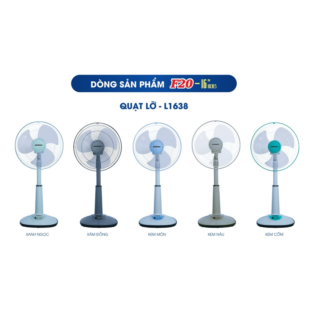 QUẠT LỠ SENKO Model - L1638 Hàng Chính Hãng 100%