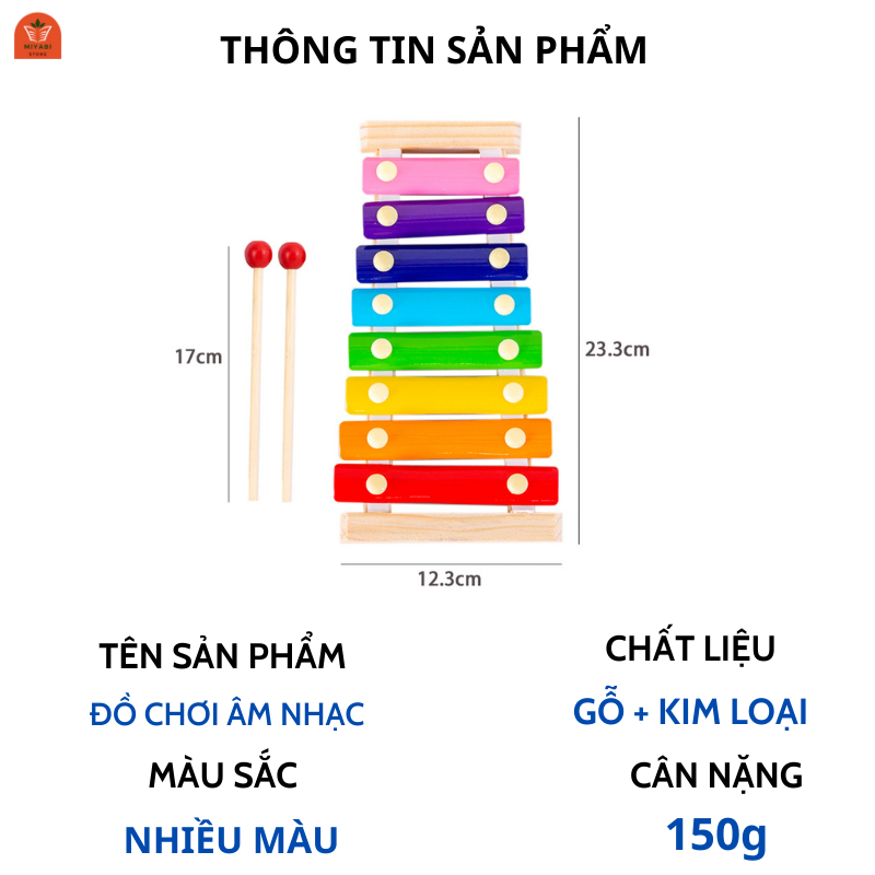 Đồ chơi âm nhạc cho bé - 8 quãng - đồ chơi trẻ em - quầ tặng bé trai / bé gái - văn phòng phẩm - MIYABI STORE