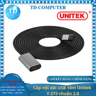 Cáp nối dài usb 10m unitek y-272 chuẩn 2.0 - hàng chính hãng