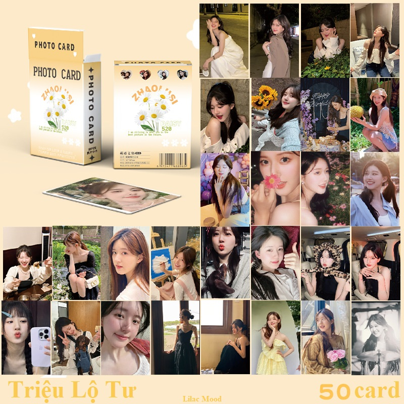 (sẵn) Triệu Lộ Tư | Hộp thẻ card laser 50 tấm (mới - 2023) / Polaroid Photo card Lomocard