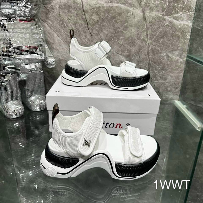 Sandal Bánh Mì Đế Sóng 2 Quai Dán Cao Cấp Sang Chảnh