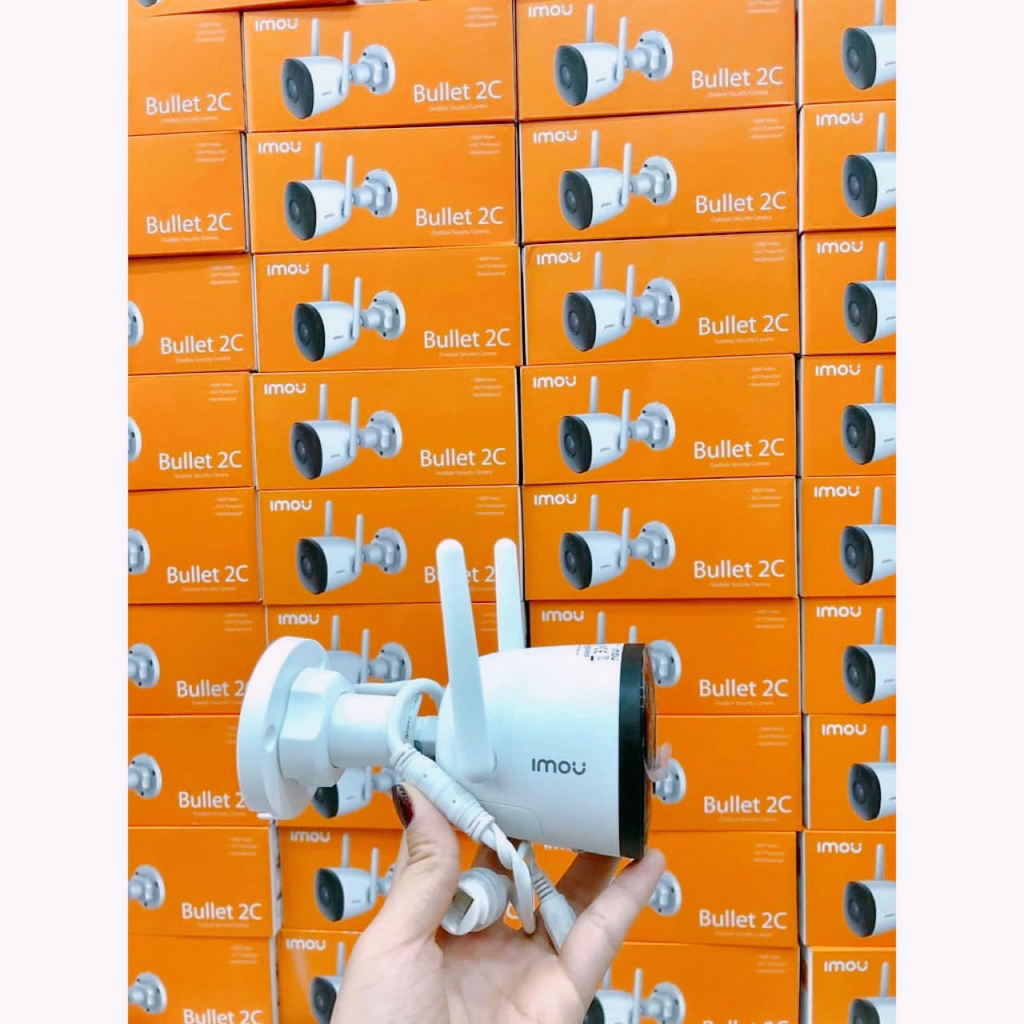 Camera IMOU Wifi ngoài trời chính hãng F22P/F42P, hồng ngoại ban đêm, ghi hình ảnh có âm thanh Full HD 1080P/ 2K