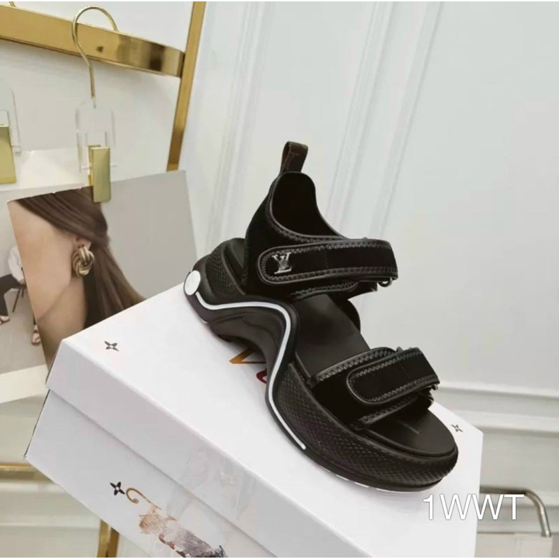 Sandal Bánh Mì Đế Sóng 2 Quai Dán Cao Cấp Sang Chảnh