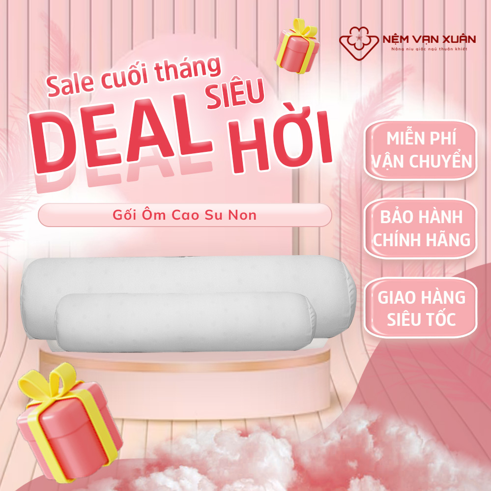 Gối Ôm Cao Su Non Vạn Xuân Cấu Trúc Lỗ Tròn Thoáng Mát Êm Ái Khi Sử Dụng Đem Lại Cho Người Dùng Giấc Ngủ Sâu
