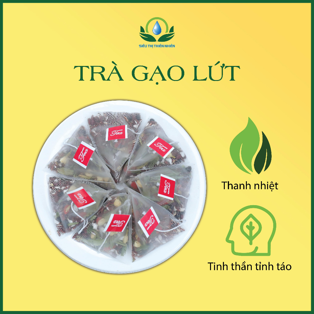 1 gói thử Trà Gạo Lứt, Hoa Nhài, Cỏ Ngọt, Kỳ Tử, Đậu Đen, Đậu Đỏ, Lá Nếp - Siêu Thị Thiên Nhiên