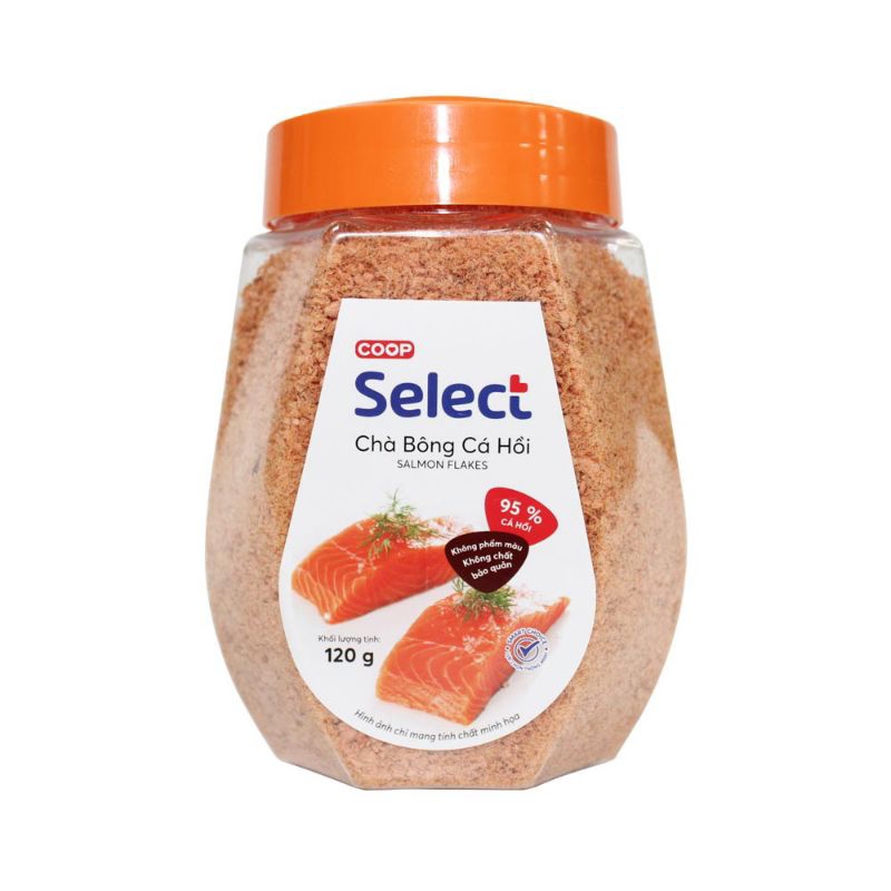 [DATE MỚI] Chà Bông Cá Hồi Coop Select/Hải Nam Food, 2 Hộp x 120g