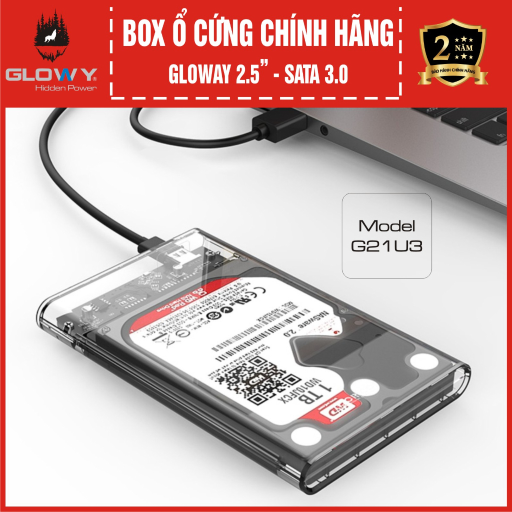 [ HOT DEAL ] Box ổ cứng chính hãng Orico/ Gloway, chuẩn SATA 3.0 - Dùng cho SSD/HDD 2.5" - BH 2 năm !!!