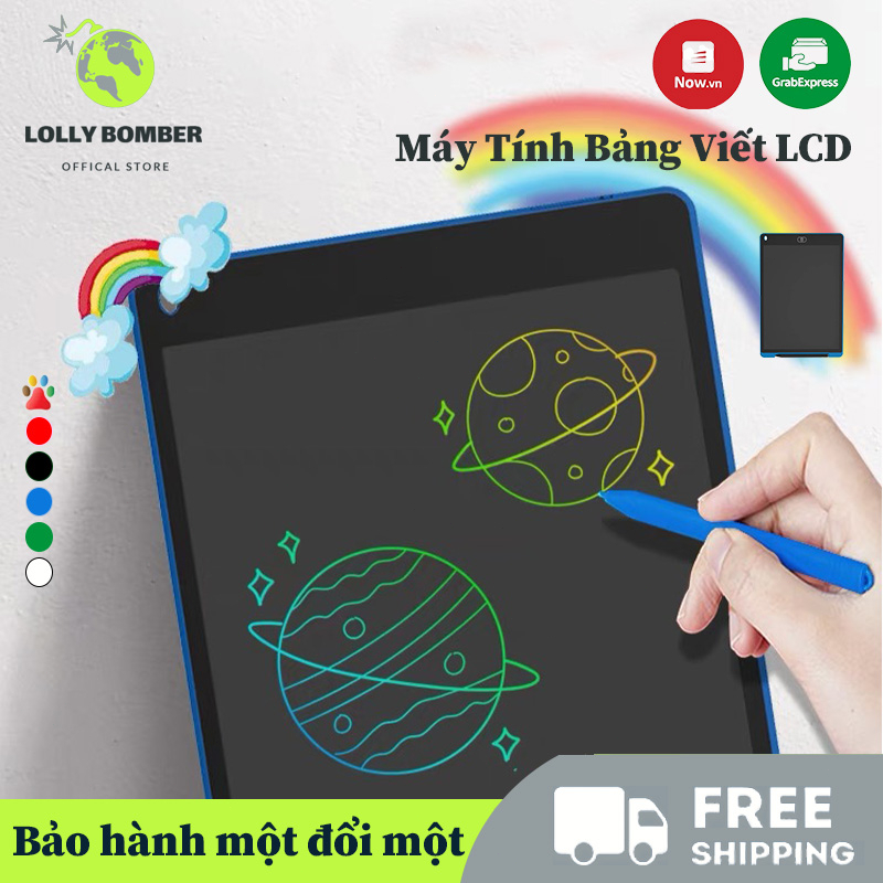 Bảng Vẽ Điện Điện Tử Máy Tính Bảng Viết LCD 12 Inch Bảng Vẽ Kỹ Thuật Số Điện Tử Bảng Viết Xóa Được Màn Hình Màu