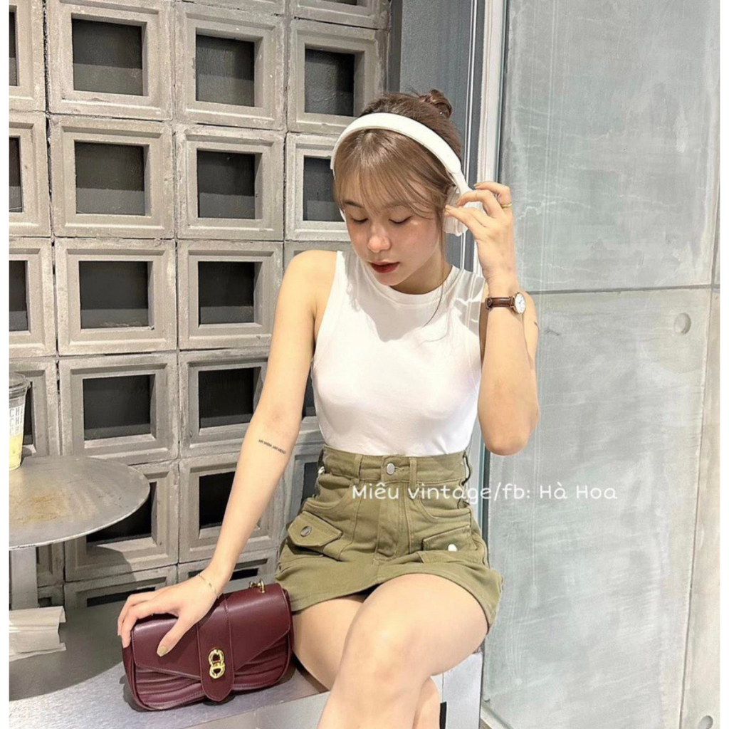 Áo croptop, áo 3 lỗ vải tăm gân cotton mềm mịn - 247store.vn - Aobalotamgan6156/P5k2