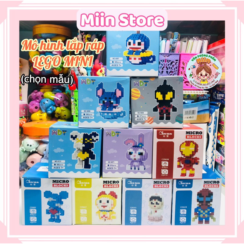Bộ Mô Hình Đồ Chơi Lego Lắp Ráp Xếp Hình 3D Nhân Vật Anh Hùng Hoạt Hình Gấu Bearbrick Siêu Dễ Thương - Lỗi Vỏ Hộp Giá Rẻ