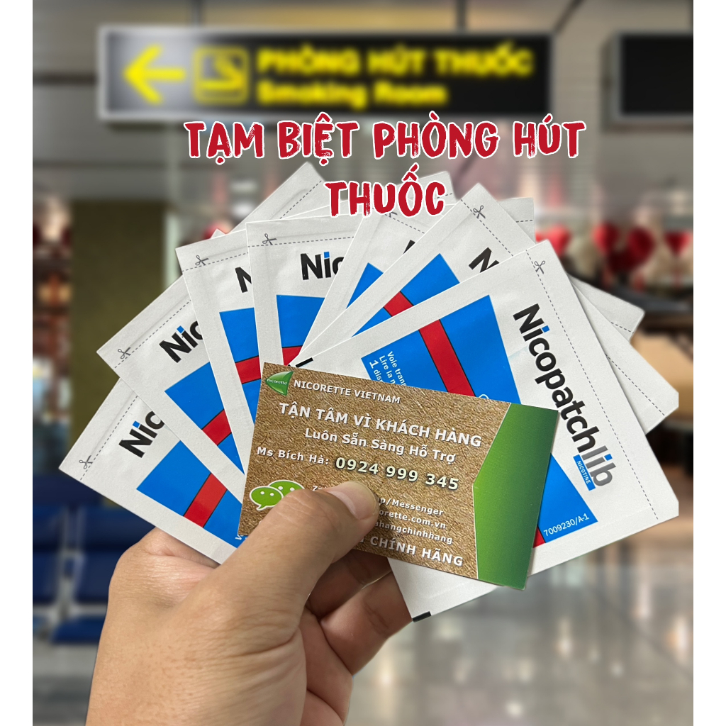 Miếng dán cai thuốc lá Nicopatch USA 21mg Step 1