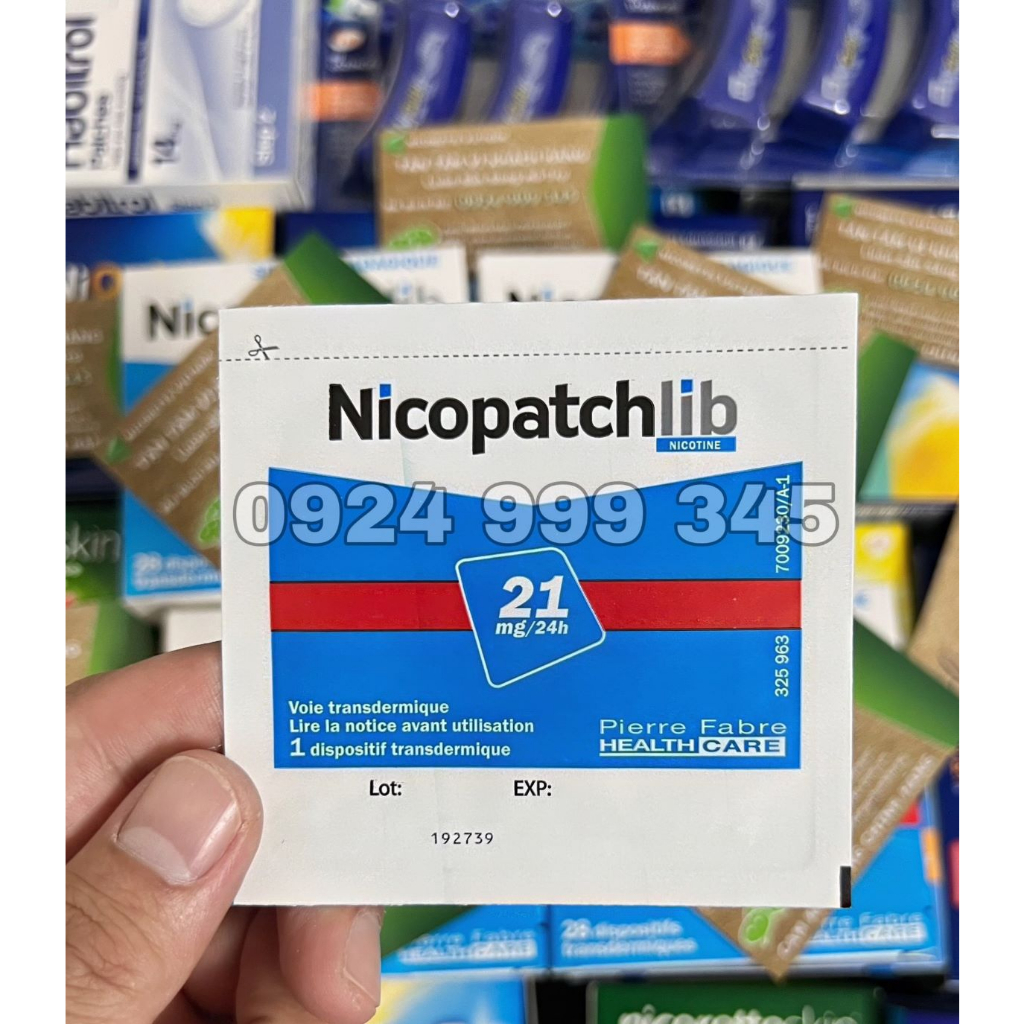 Miếng dán cai thuốc lá Nicopatch USA 21mg Step 1