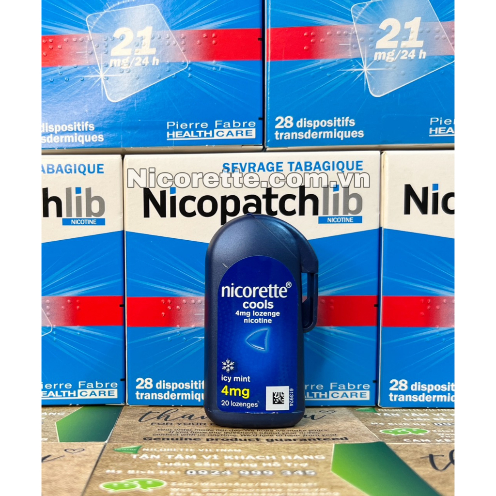 Miếng dán cai thuốc lá Nicopatch USA 21mg Step 1