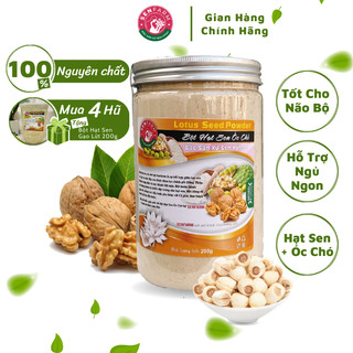 Bột hạt sen óc chó thượng hạng senfarm - Không đường