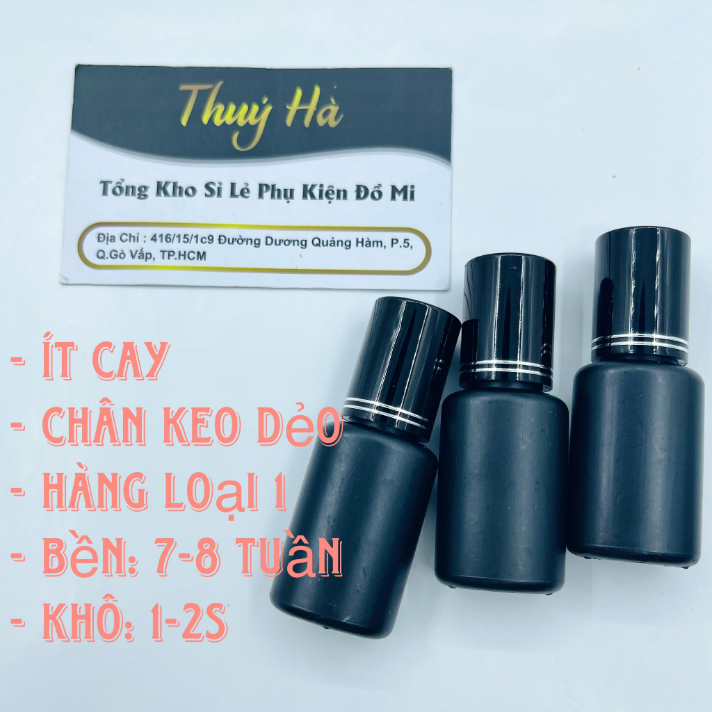 KEO ĐỘC QUYỀN NẮP ĐEN_SIÊU BỀN_ÍT CAY_DỤNG CỤ NỐI MI_THÙY HÀ