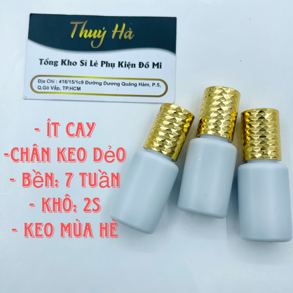 KEO NẮP VÀNG ĐỘC QUYỀN_SIÊU BỀN ÍT CAY - DỤNG CỤ NỐI MI_THÚY HÀ