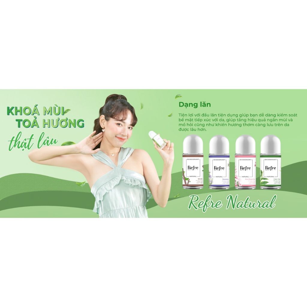 Lăn Khử Mùi Dưỡng Trắng Refre Whitening 40ml