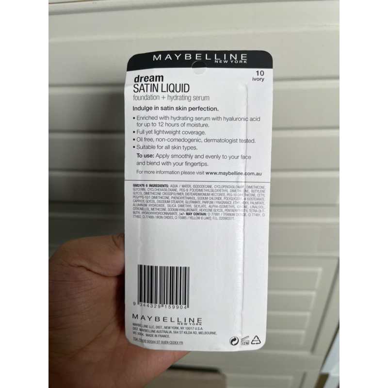 Kem nền Maybelline Dream Satin Liquid Foundation Hydrating Serum 30mL