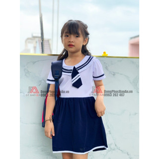 Đầm váy liền cho bé gái tiểu học , nhiều kiểu váy xinh xắn cho BÉ học sinh tiểu học - vải mềm mát
