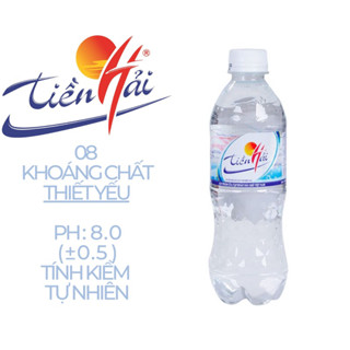 [Khoáng Mặn] Nước khoáng KIỀM Tiền Hải bổ sung ga 450ml ( Thùng 24 chai ) ( Có ga - Vị: Hơi mặn )