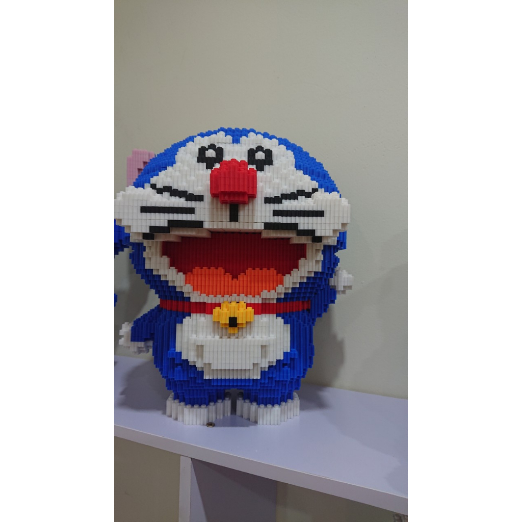 Mô hình lắp ráp, LEGO nhân vật hoạt hình, Lego Doraemon, Lego Pikachu, Lego gấu Panda, đồ chơi xếp hình cho bé