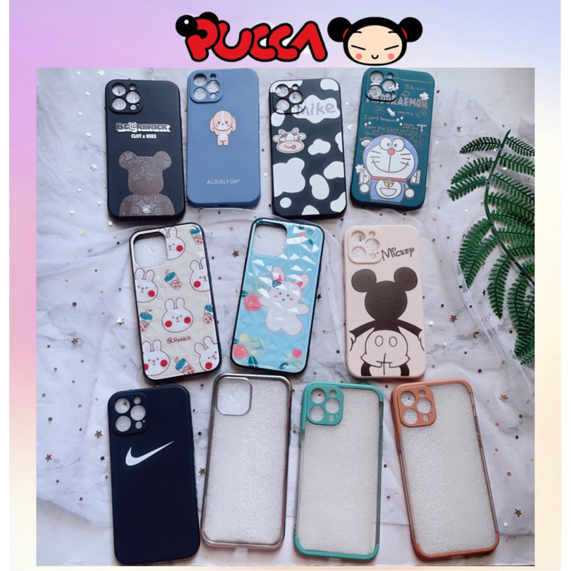 Ốp iPhone 12ProMax Viền Nhựa Dẻo Hình Dễ Thương