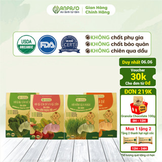 Combo Mix 4 Vị Mì Ăn Dặm Organic Anpaso 1,2kg Mì Rau Củ Hữu Cơ