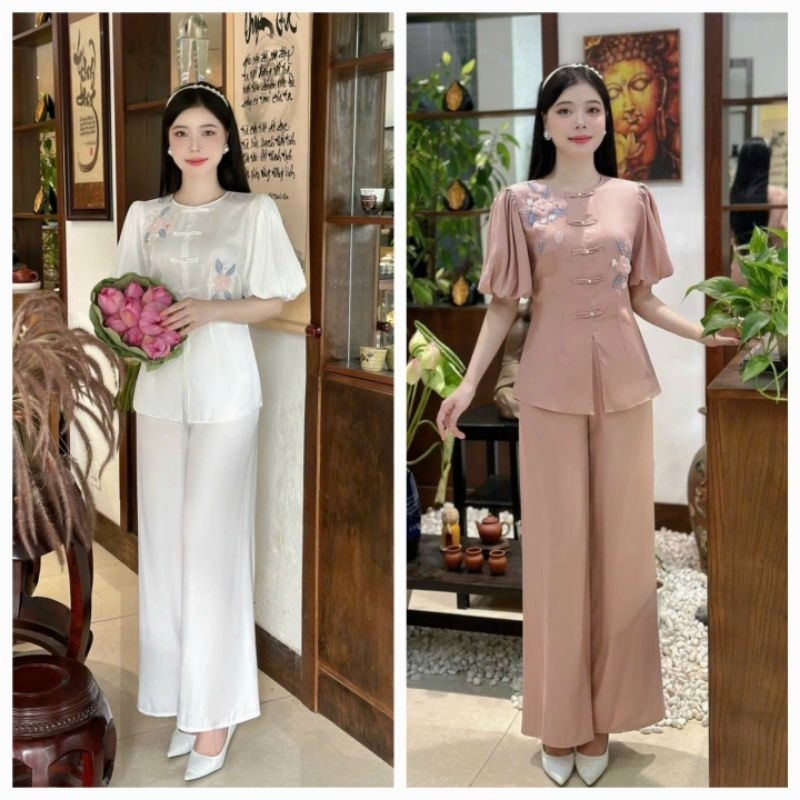 Pháp Phục đi chùa cao cấp - AB15