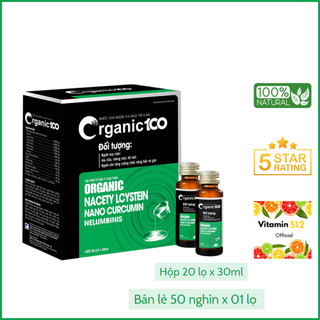 Nước giải rượu và bảo vệ gan chai 30 ml - organic 100