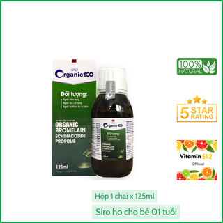 Siro ho cho bé 1 tuổi Organic 100