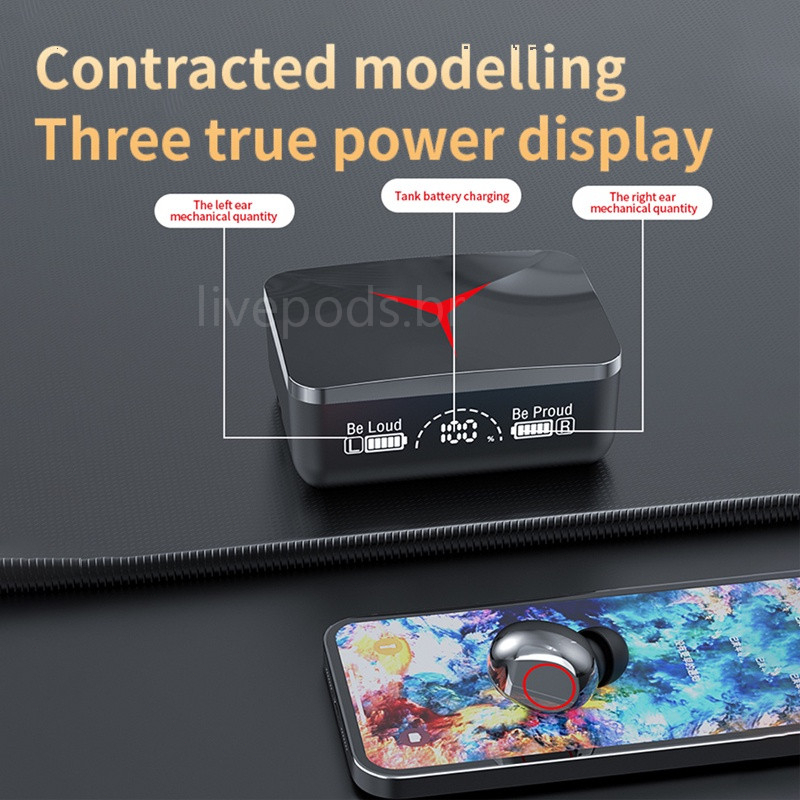 Tai nghe Bluetooth VOULAO M90 Pro M10 Pro âm thanh chất lượng cao pin 6h đa dụng