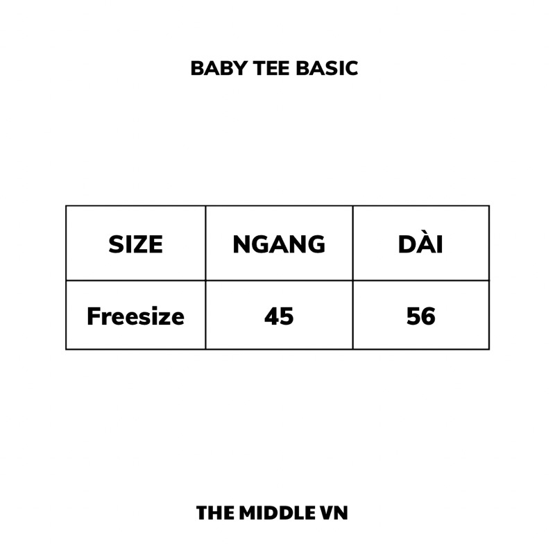 Áo thun Baby tee BASIC