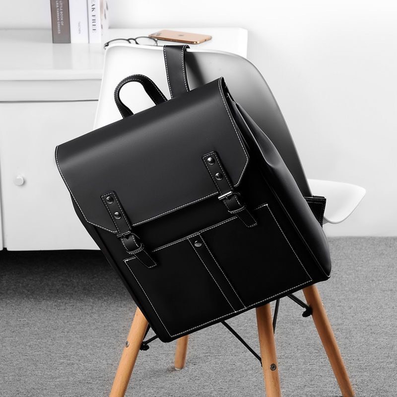 Balo da nam, balo da nữ chất liệu da PU cao cấp chống nước, balo đựng lap top 15.6inch