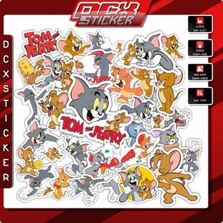 Sticker tom and jerry | hình dán tom and jerry , không thấm nước , dán trang trí , đa vị trí | stk-032