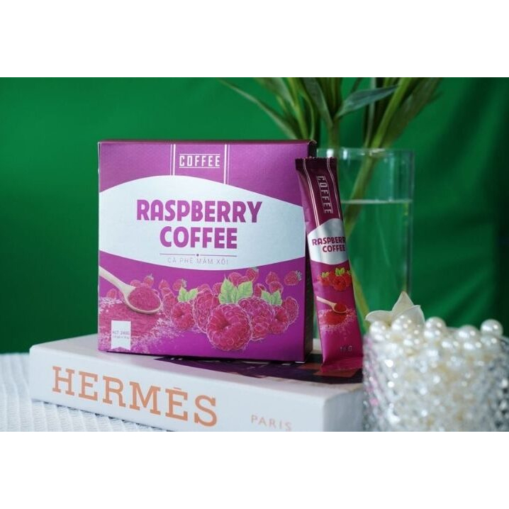 Cà Phê Mâm Xôi Giảm Cân Raspberry Coffee - Hộp 15 Gói