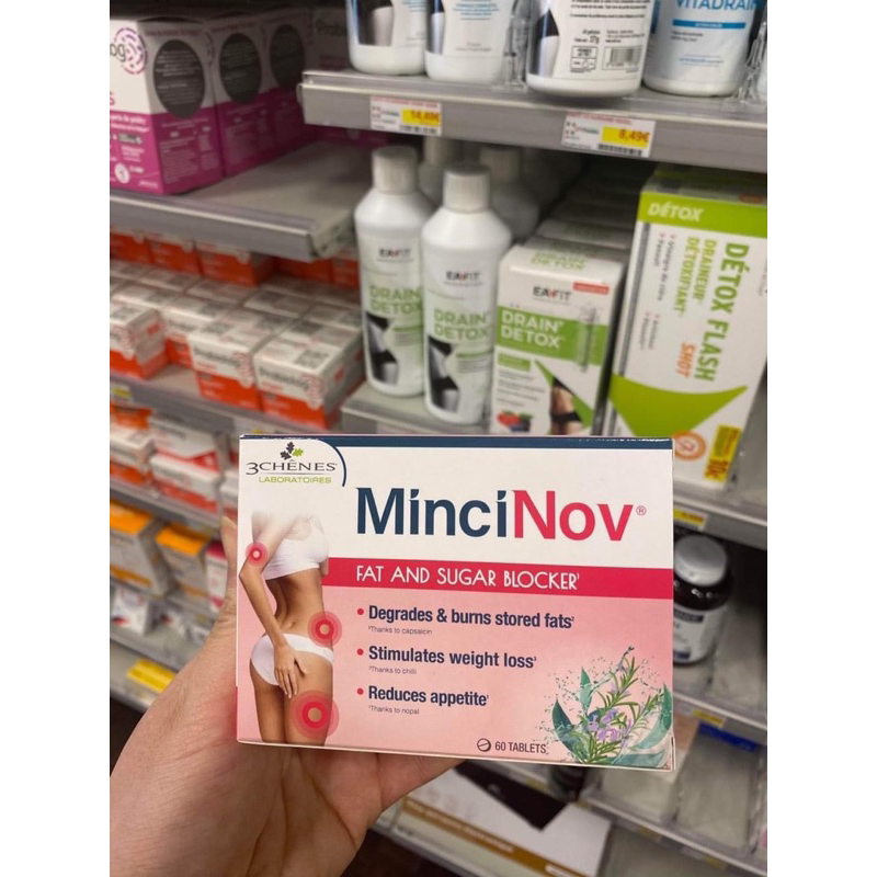 Viên giảm mỡ Minci Nov Pháp Mẫu mới 2023