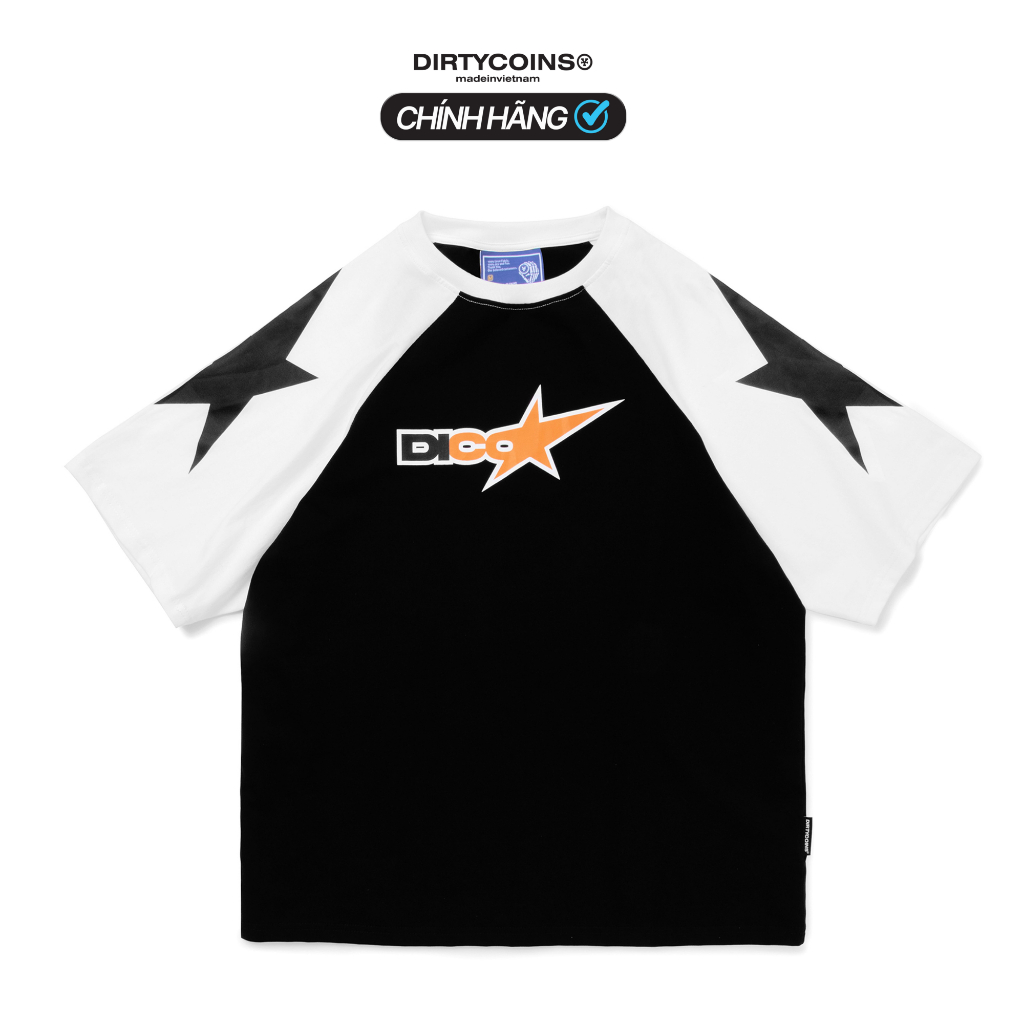 Áo Thun DirtyCoins Dico Star Raglan T-shirt - Black