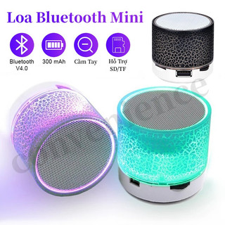Loa Mini Bluetooth Di Động Không Dây, Loa Bluetooth Mini đa năng Có Đèn Led Nháy Theo Nhạc, Đổi Màu Ngẫu Nhiên